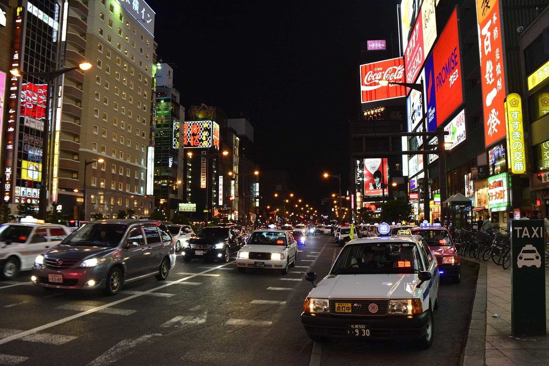Sapporo at night
