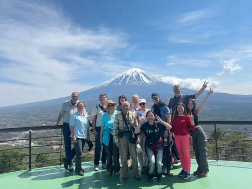 Bei der Koyadai Aussichtsplattform, Berg Fuji