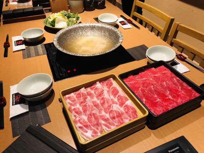 Shabu Shabu dinner in Tokyo