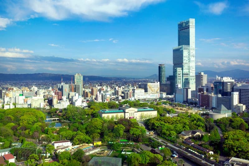 Osaka and Abeno Harukas